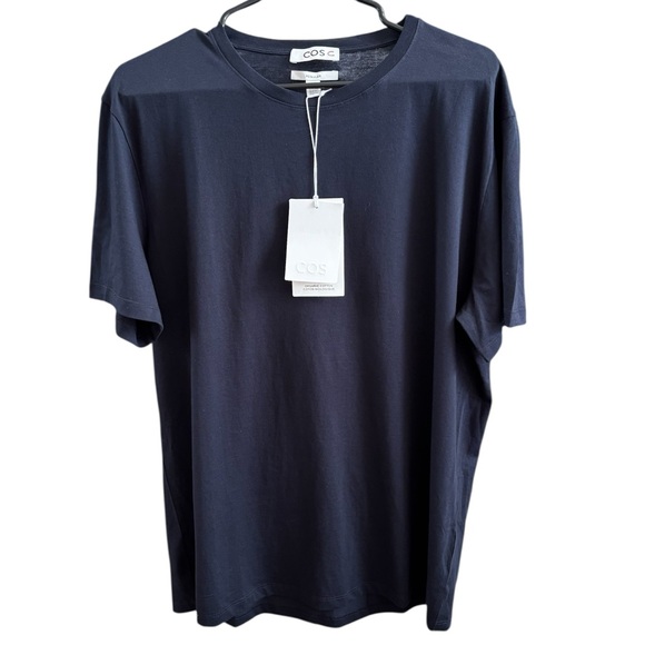 COS Men’s Regular Fit Organic Cotton T-Shirt in Black Size XL. NWT - Picture 2 of 8